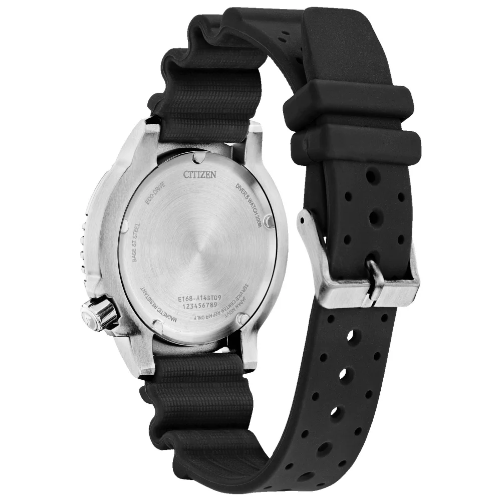 Montre Citizen® Promaster Sea Collection pour hommes avec cadran rond dégradé en argent.
