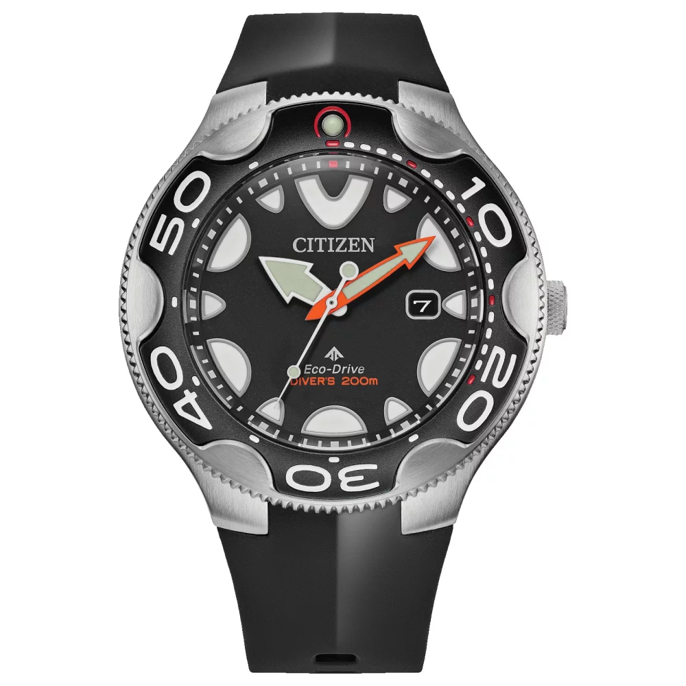 Montre de plongée Citizen® Promaster Sea Collection pour homme en noir et ocra.