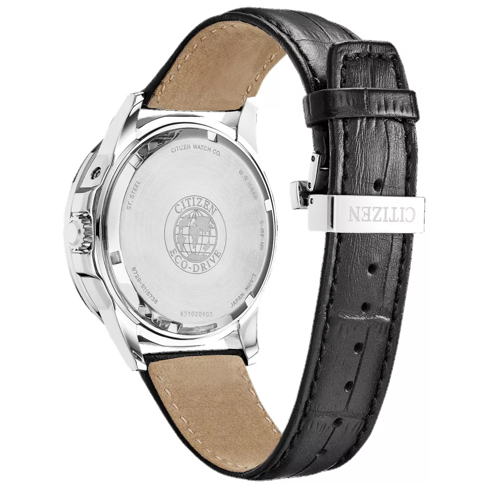 Citizen® Men's Blue Calendrier Watch w/Moon Indicator
