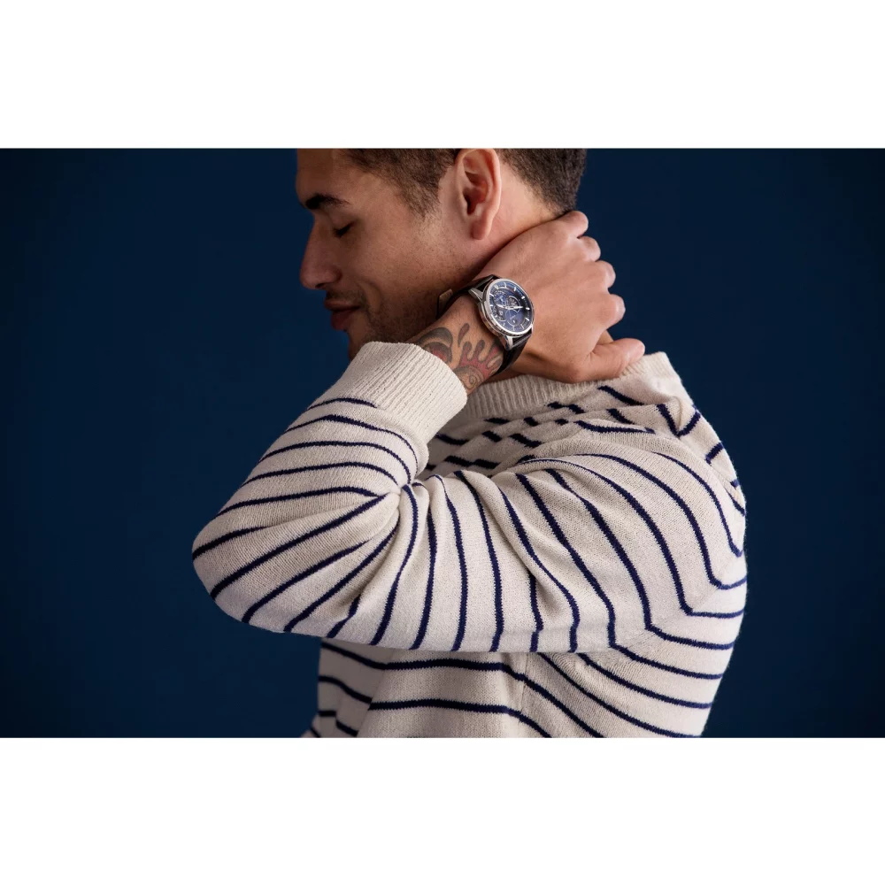 Montre Citizen® pour homme avec calendrier bleu et indicateur de lune