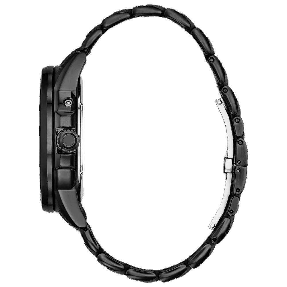Montre Citizen® pour homme en noir avec indicateur de calendrier lunaire