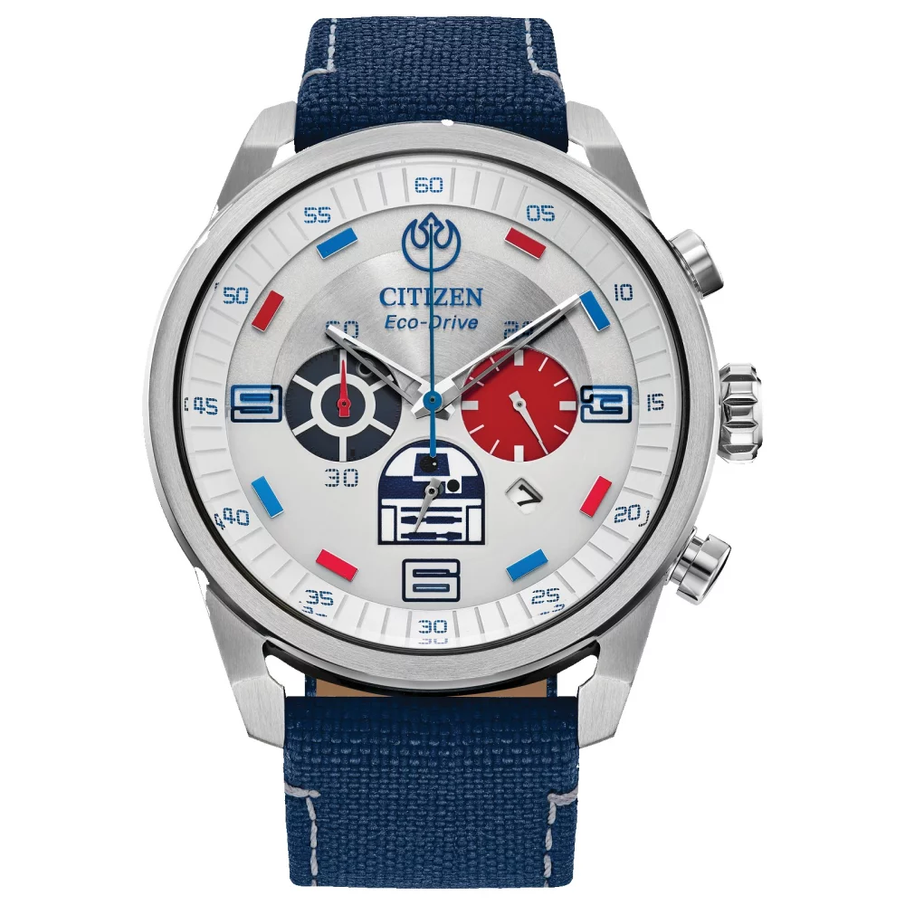 Montre chronographe pour homme de la collection Citizen® Star Wars™ avec bracelet en nylon R2-D2™.