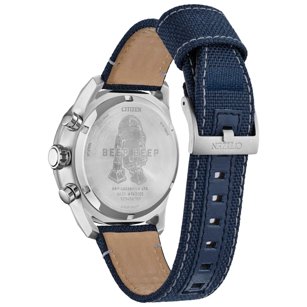 Montre chronographe pour homme de la collection Citizen® Star Wars™ avec bracelet en nylon R2-D2™.