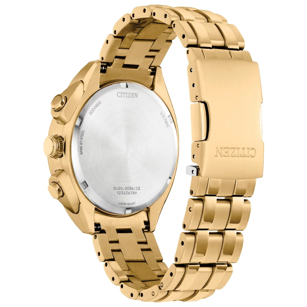 Montre de sport de luxe Citizen® pour hommes en or Carson