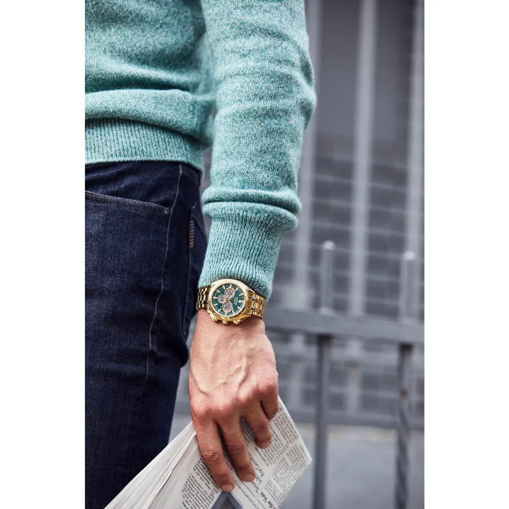 Montre de sport de luxe Citizen® pour hommes en or Carson