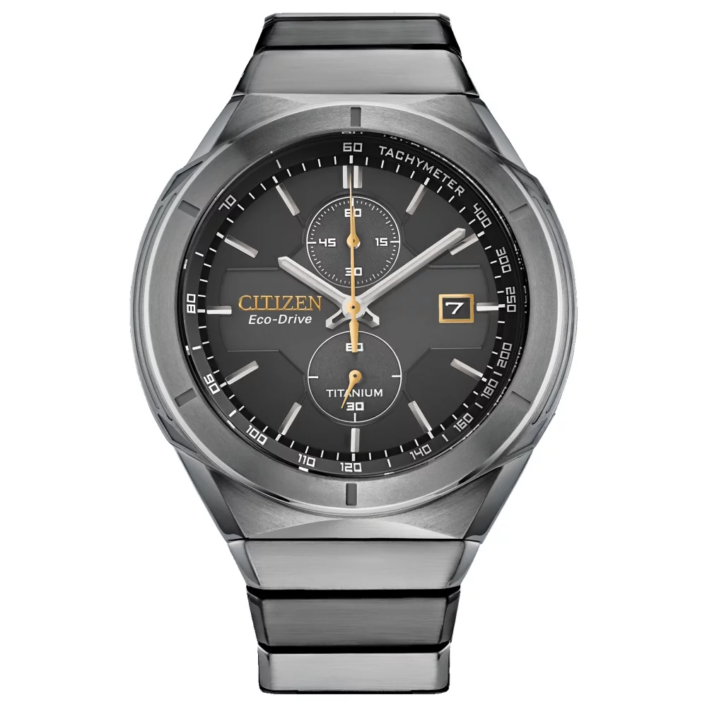 Montre de protection chronographe bicolore pour homme de la collection Citizen® Super Titanium™