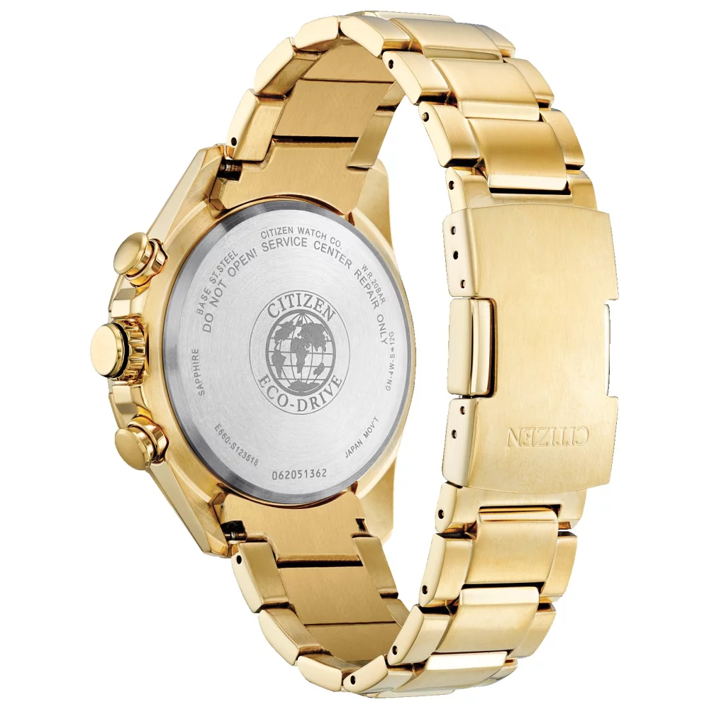 Citizen® Atomic Timekeeping Collection Men's Gold Perpetual Chrono A-T Watch