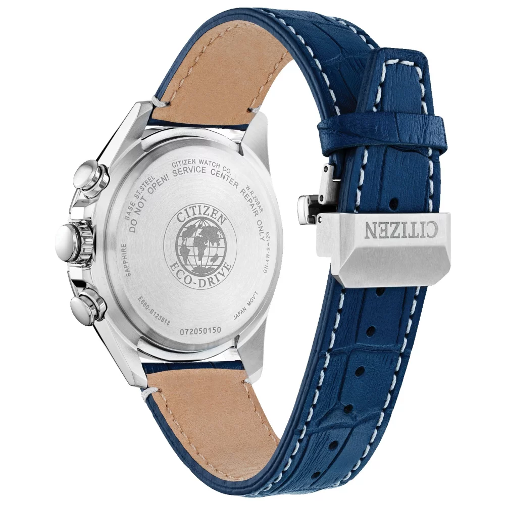 Collection Citizen® Atomic Timekeeping Montre chronographe perpétuelle pour hommes en argent
