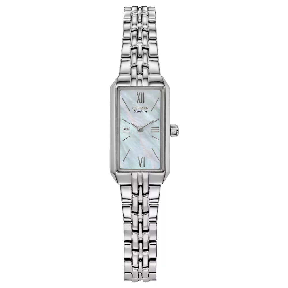 Citizen® Women's Silver Classic Watch w/Mother Of Pearl Dial