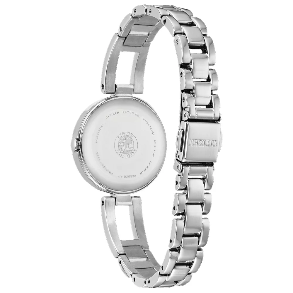 Citizen® Axiom Collection Women's Silver Watch w/Mother Of Pearl Dial