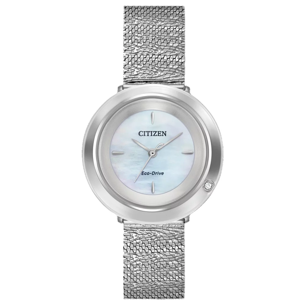 Citizen® L Ambiluna Collection Women's Silver Watch w/Diamond