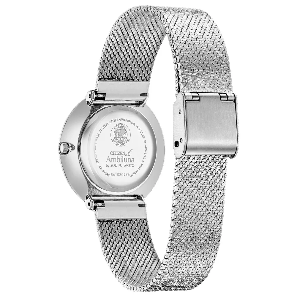 Montre Citizen® L de la collection Ambiluna pour femmes en argent avec diamant