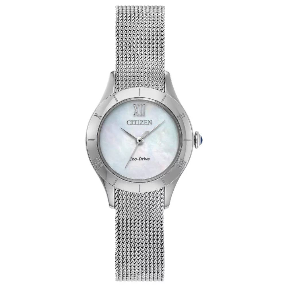 Citizen® L Collection Women's Silver Watch w/Mother Of Pearl Dial