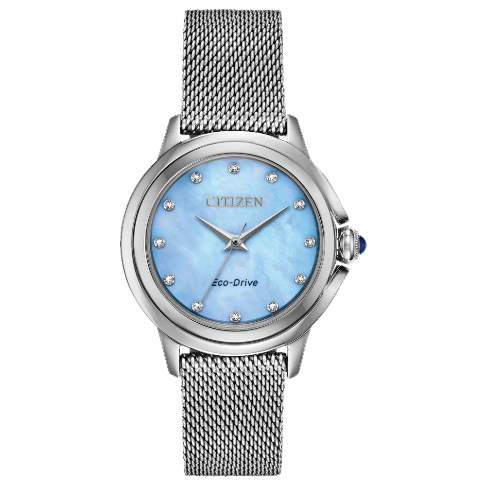 Montre Citizen® pour femme en argent avec cadran en nacre