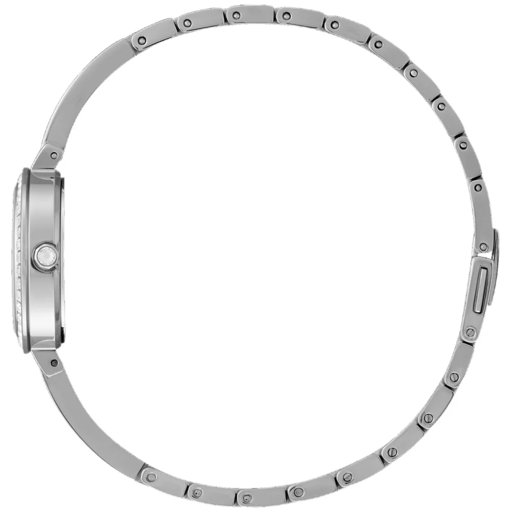 Citizen® Silhouette Crystal Women's Silver Watch w/Mother Of Pearl Dial