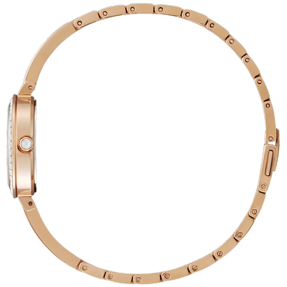 Montre Citizen® Silhouette Crystal pour femme en or rose avec cadran en nacre rose.