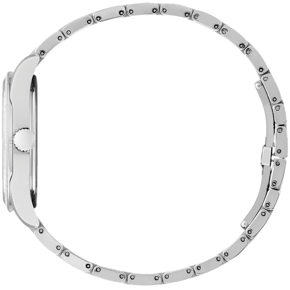 Montre analogique pour femme de la collection Citizen® Fiore en argent avec cadran en nacre.