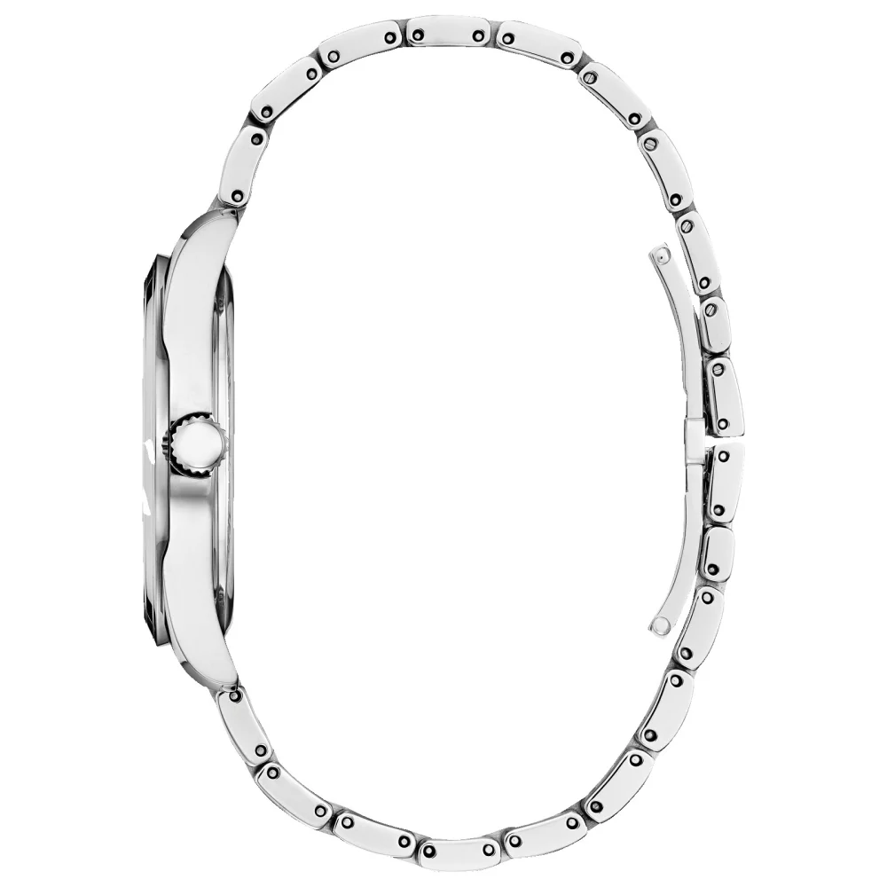 Citizen® Fiore Collection Women's Silver Watch w/Round White Dial