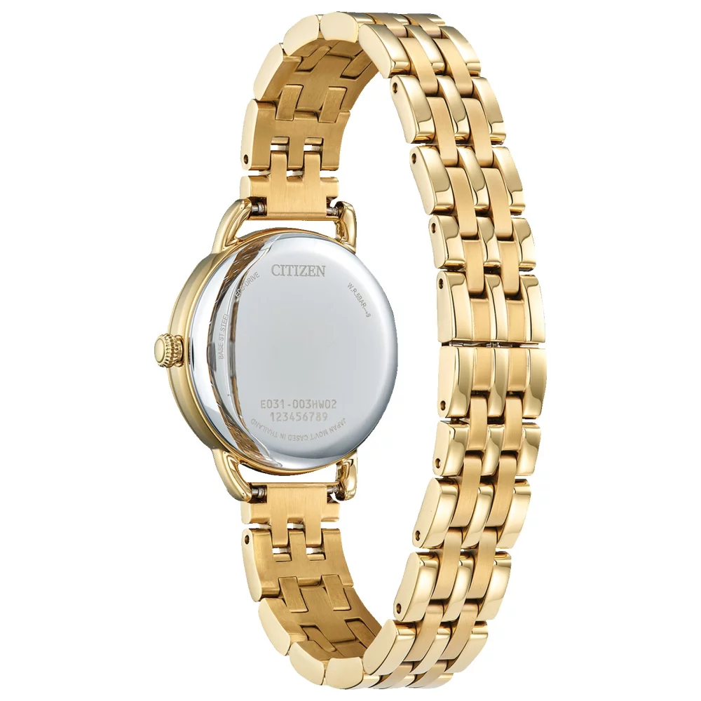 Citizen® Women's Gold Classic Coin Edge Analogue Watch