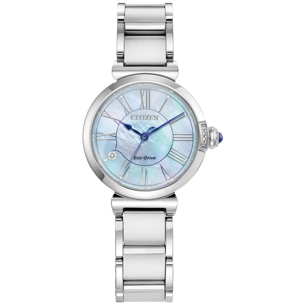 Montre Citizen® L Mae Collection pour femme en argent avec cadran nacre