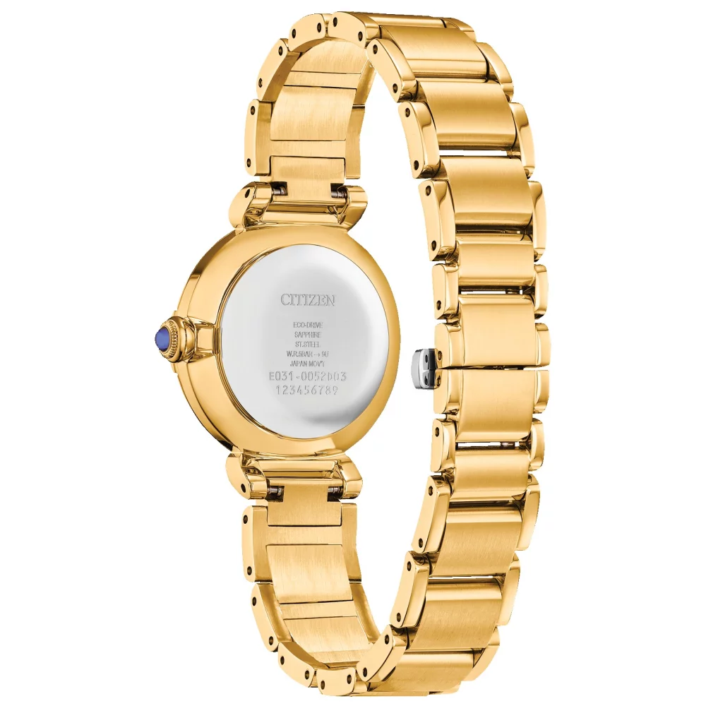 Montre Citizen® L Mae Collection pour femmes en or avec cadran en nacre.