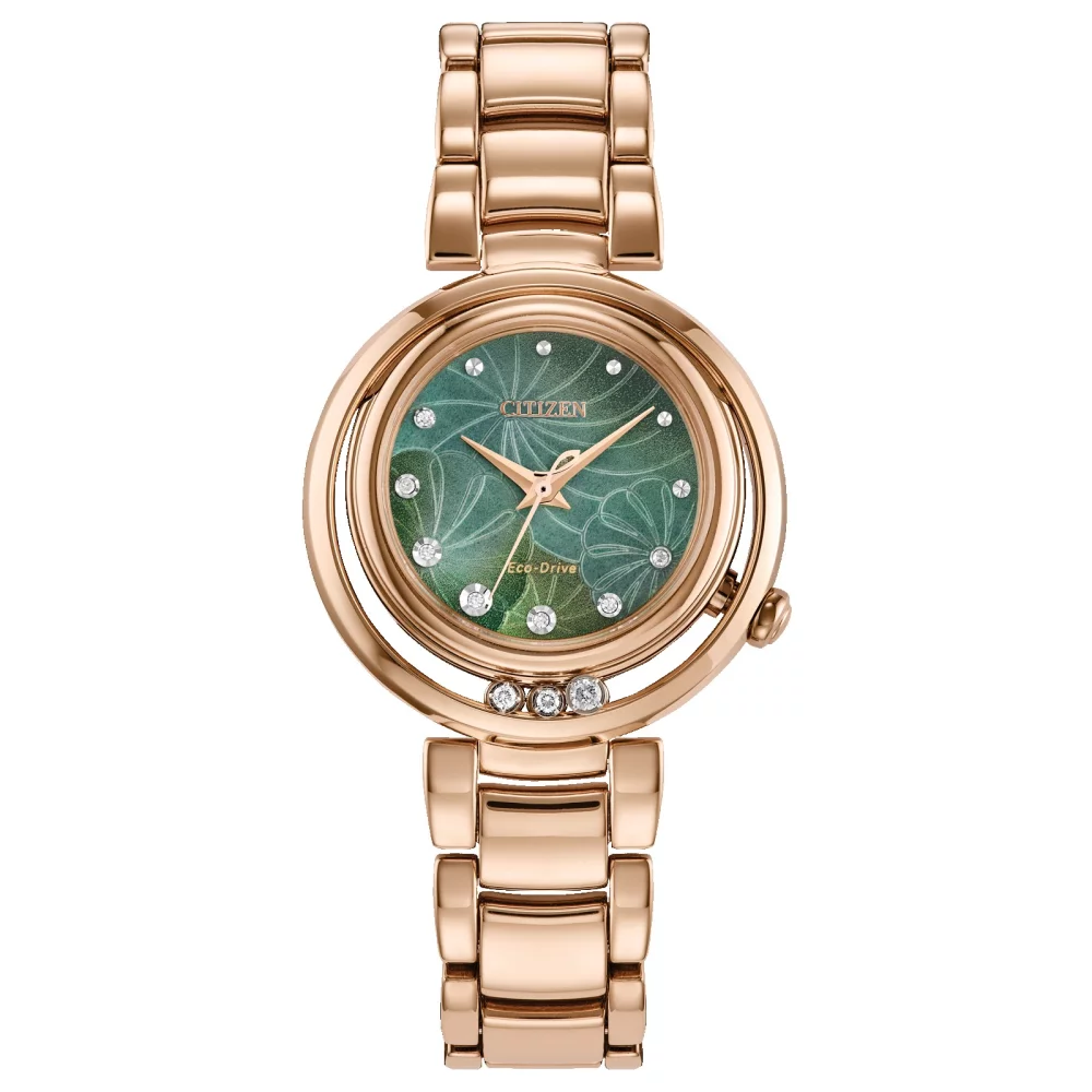 Citizen® L Arcly Collection Women's Rose Gold Watch w/Mother Of Pearl Dial