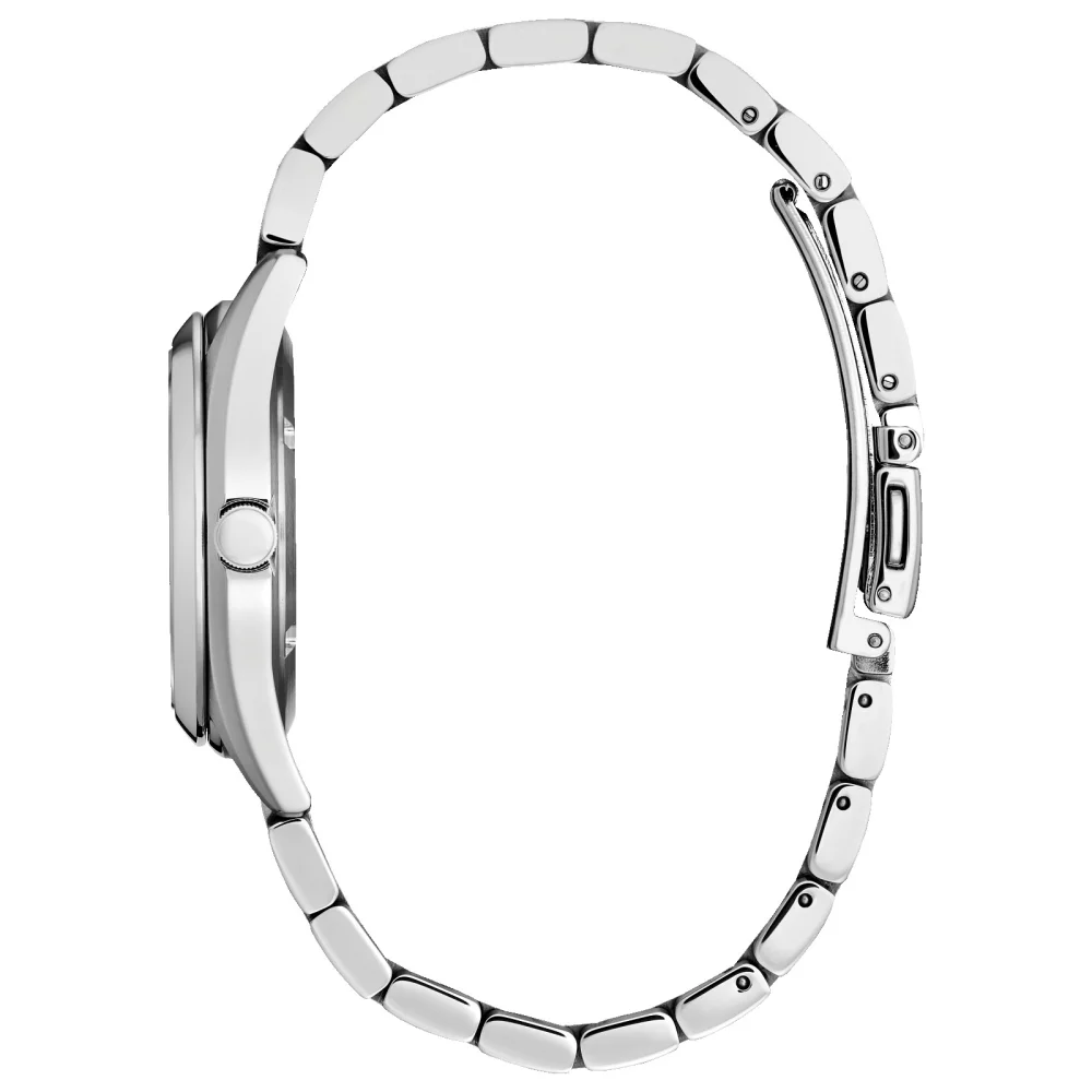 Montre de luxe sportive Citizen® pour femmes en argent avec des diamants