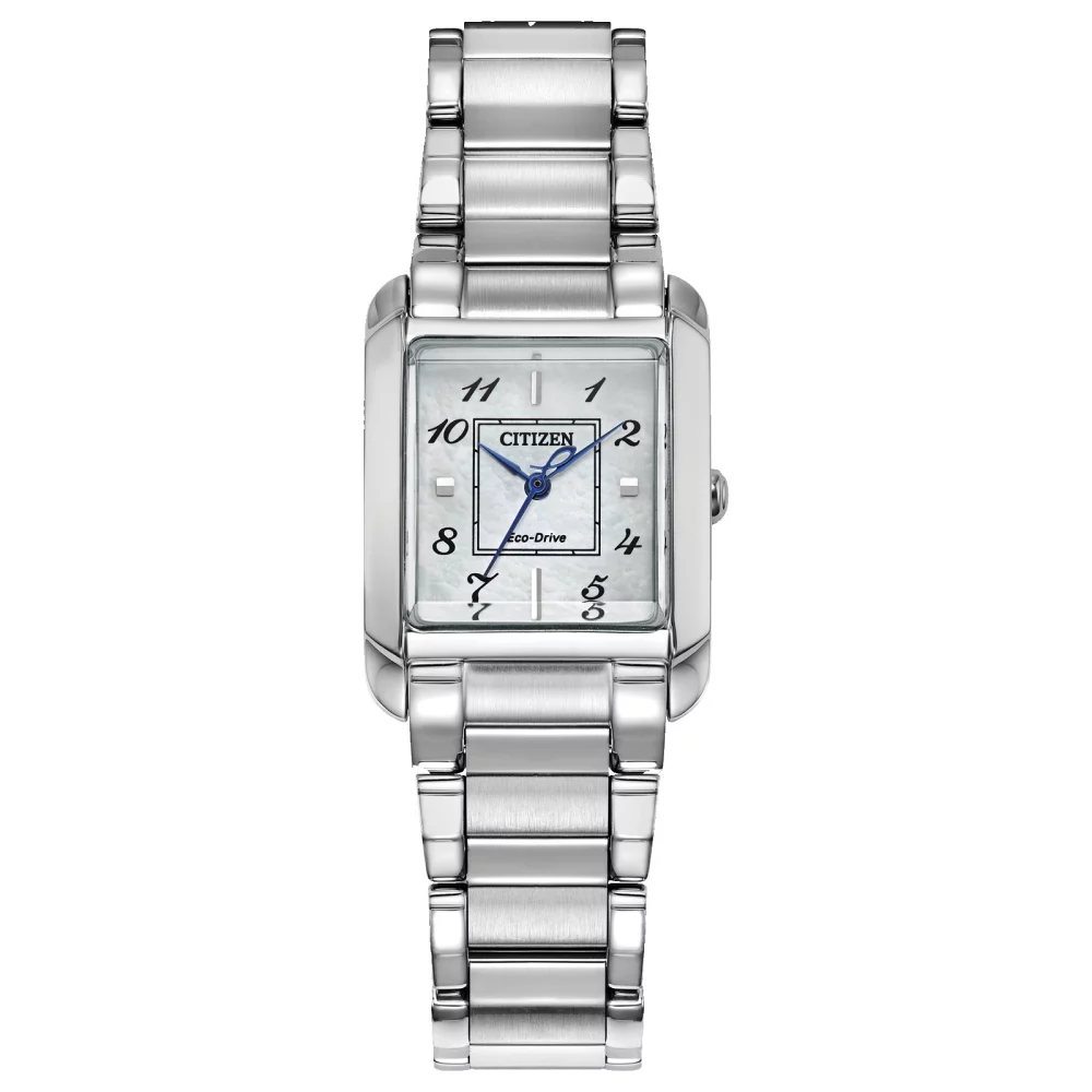 Montre Citizen® L Bianca Collection pour femmes en argent avec cadran carré
