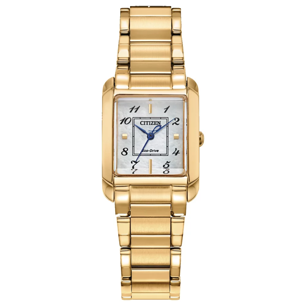 Montre Citizen® L Bianca Collection pour femme en or avec cadran carré