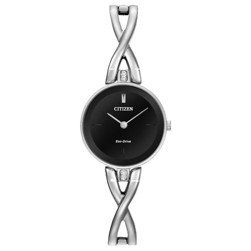 Montre Citizen® Axiom Collection pour femme en argent avec cristaux
