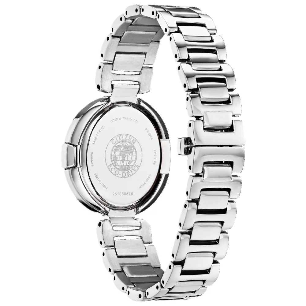 Montre pour femme de la collection Citizen® Capella en argent avec cadran nacre.