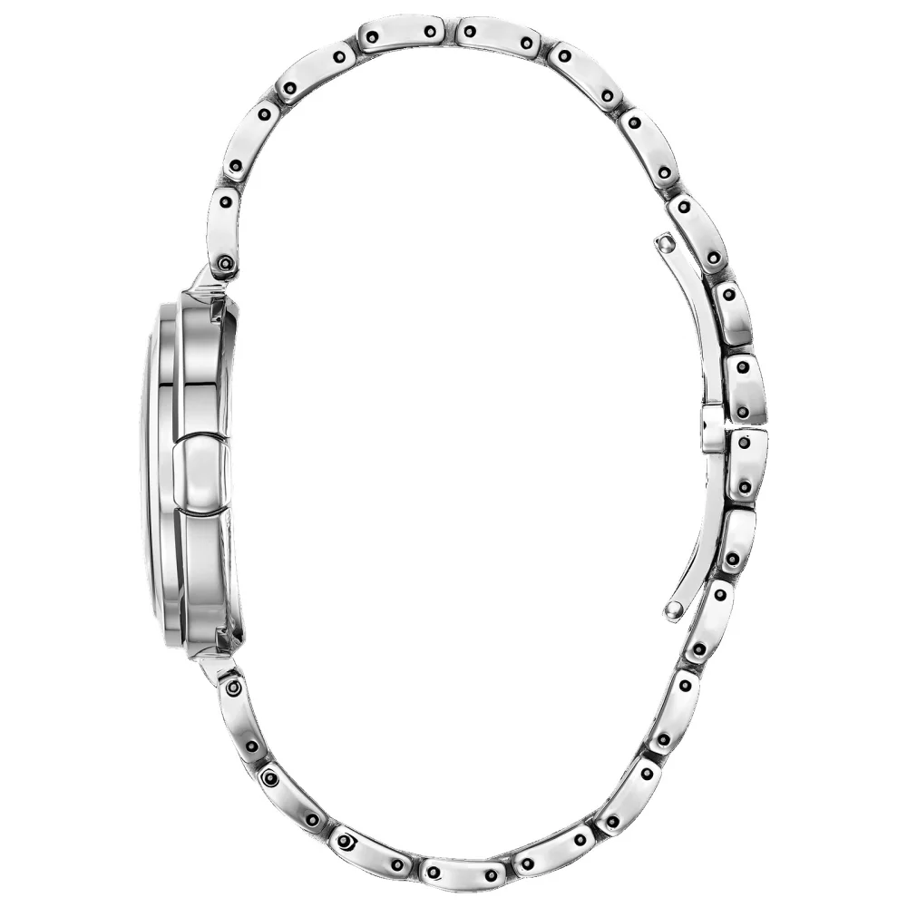Montre pour femme de la collection Citizen® Capella en argent avec cadran nacre.