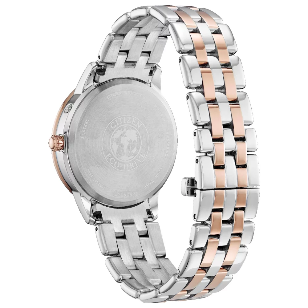 Montre calendrier bicolore Citizen® pour femme avec indicateur de lune