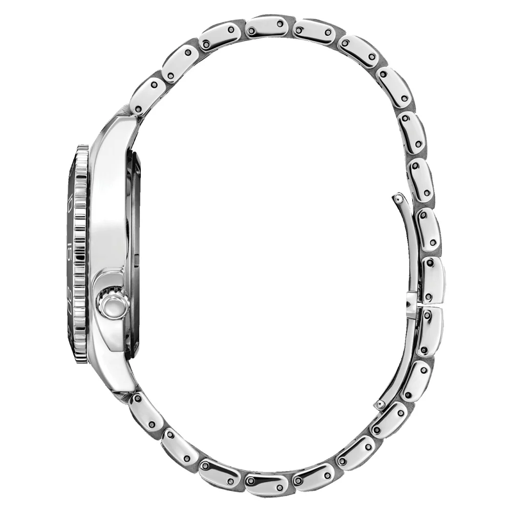 Montre Citizen® Carson pour femmes en argent avec cadran rond bleu