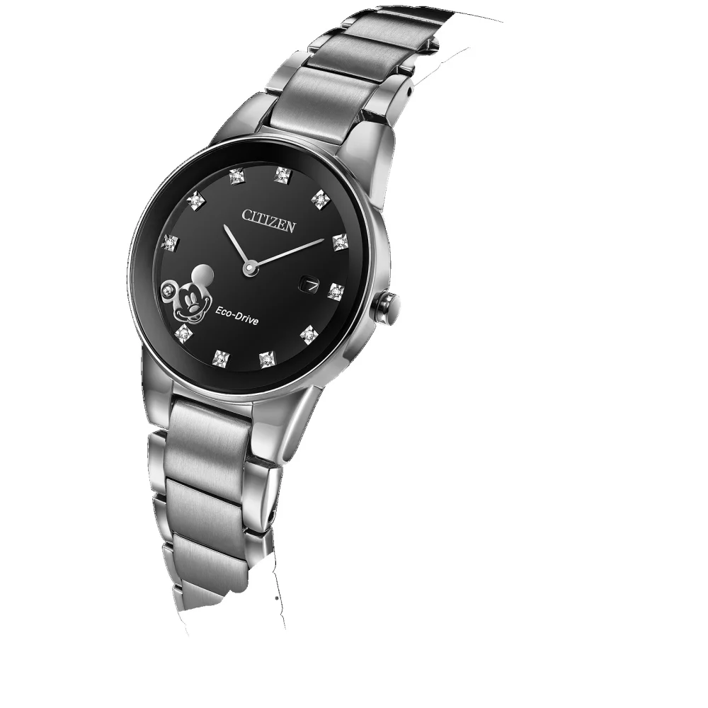 Montre Citizen® Disney© Collection pour femmes avec Mickey Mouse™ en argent et diamants.