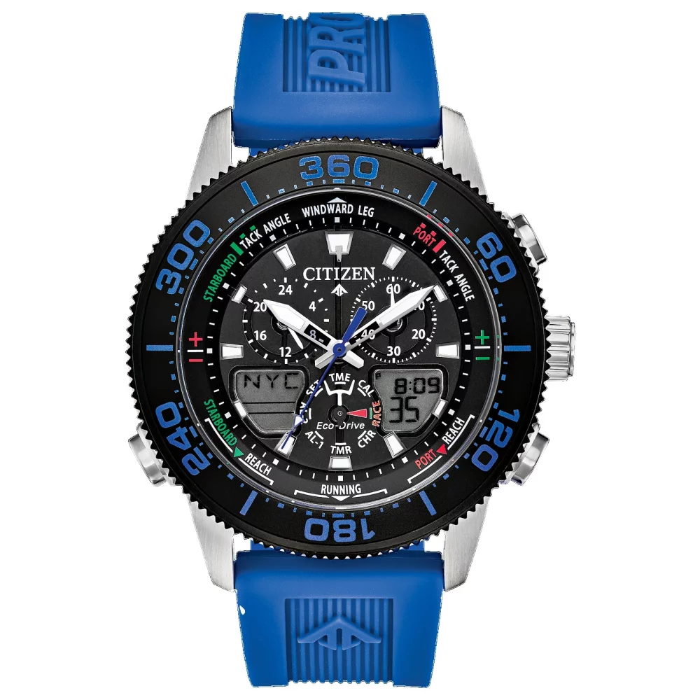 Montre Citizen® Promaster Sea Collection pour homme, modèle Sailhawk bleu
