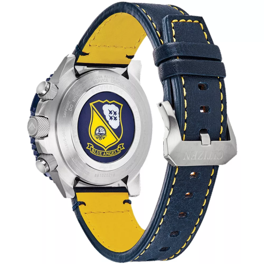 Citizen® Promaster Air Collection Men's Blue Angels Skyhawk A-T Watch w/Leather Strap