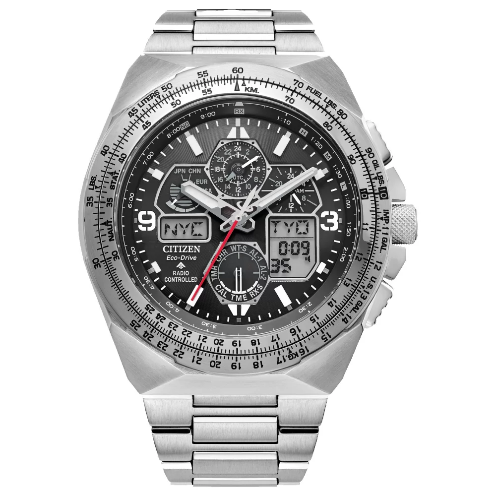 Montre Citizen® Promaster Air Collection pour homme, Skyhawk A-T en argent