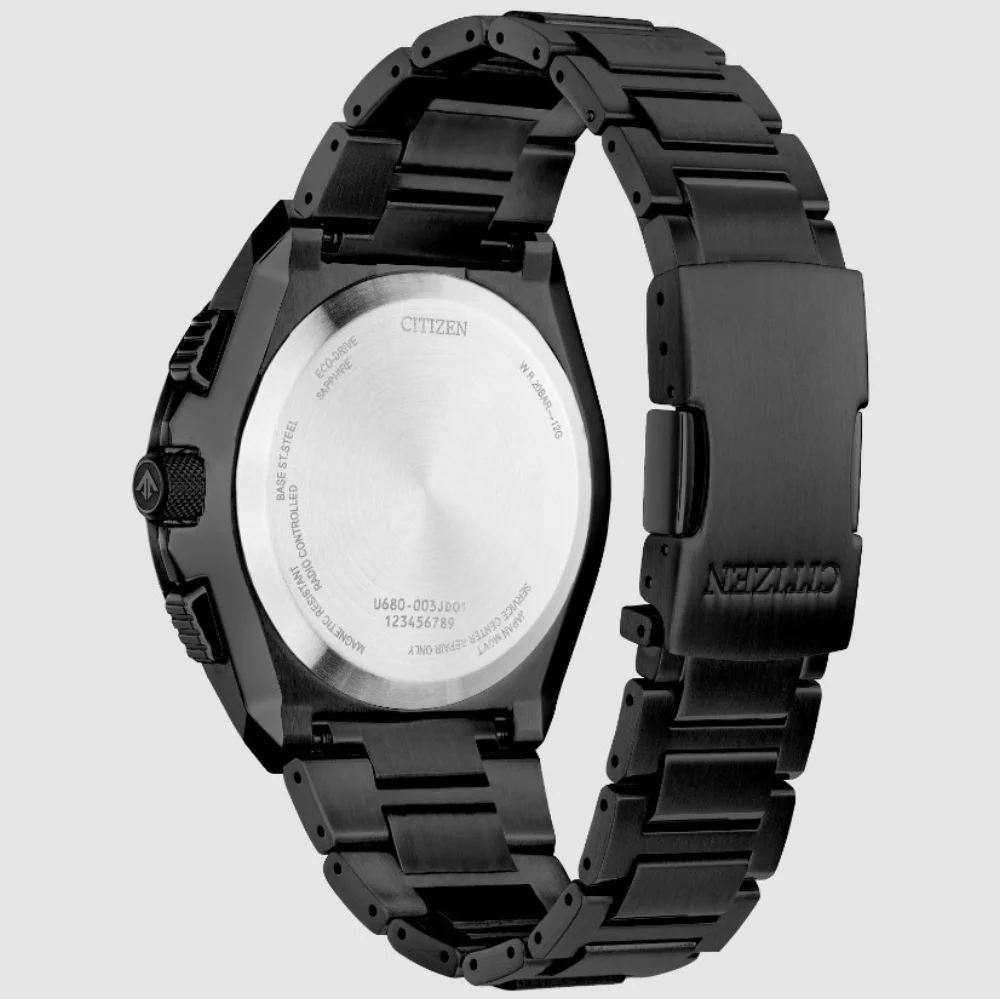 Montre Citizen® Promaster Air Collection Skyhawk A-T pour hommes en noir avec des accents jaunes