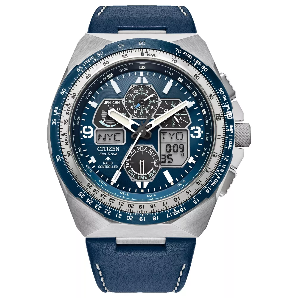 Citizen® Promaster Air Collection Men's Blue Skyhawk A-T Watch w/Leather Strap
