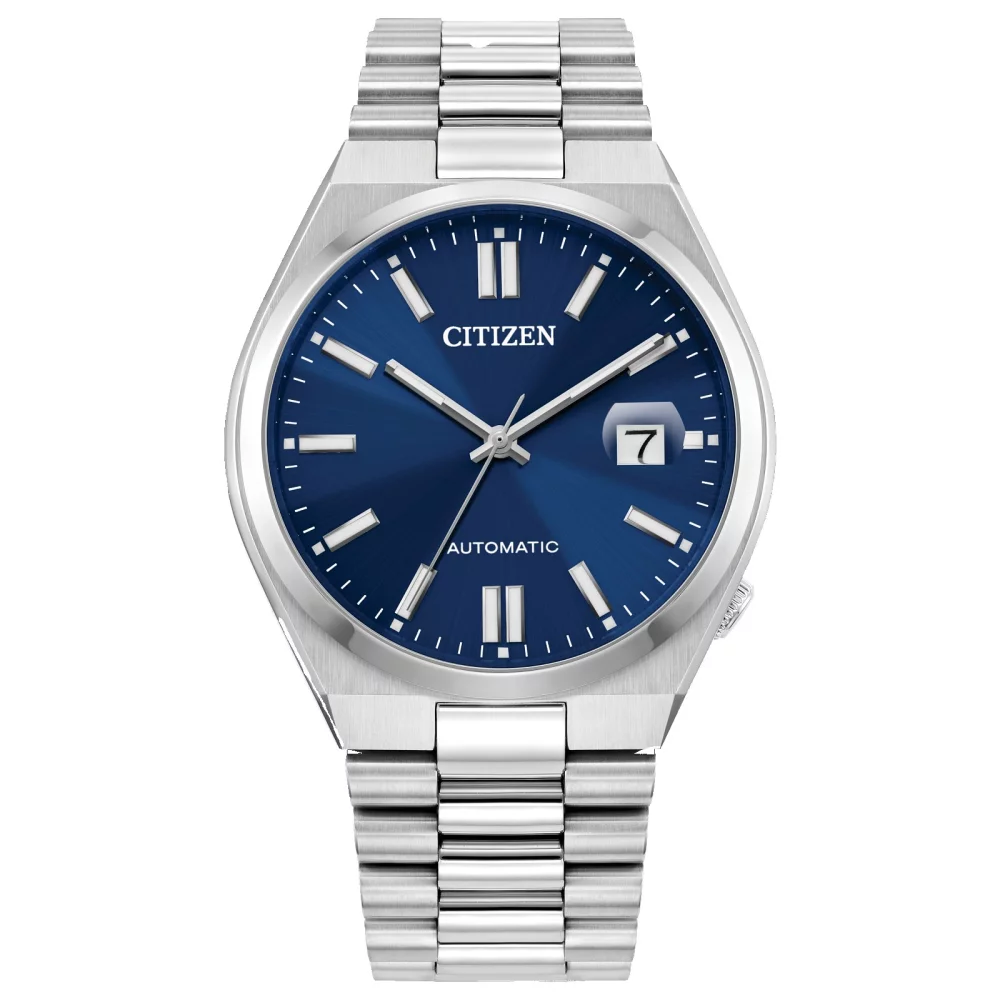 Citizen® "Tsuyosa" Collection Men's Automatic Watch w/Round Blue Dial