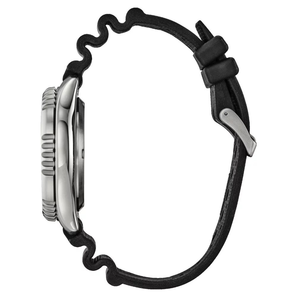 Citizen® Promaster Dive Automatic Collection Men's Silver Watch w/Yellow Accents