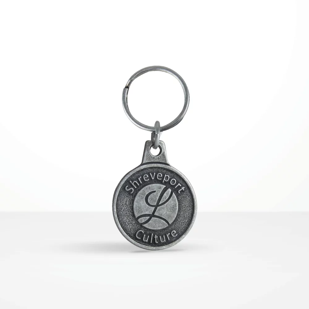 Porte-clés métallique personnalisé en forme économique 2D