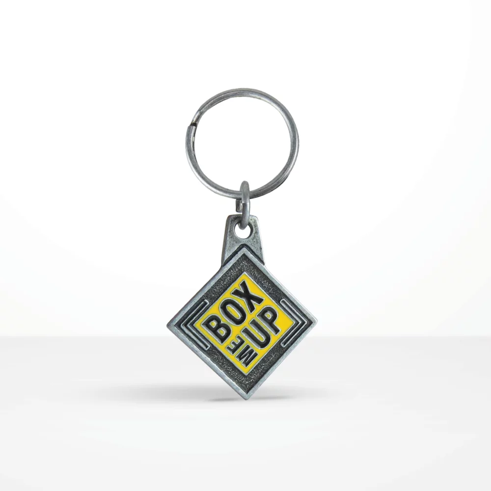 Porte-clés métallique personnalisé en forme économique 2D