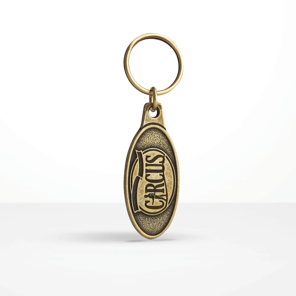 Porte-clés métallique personnalisé en forme économique 2D