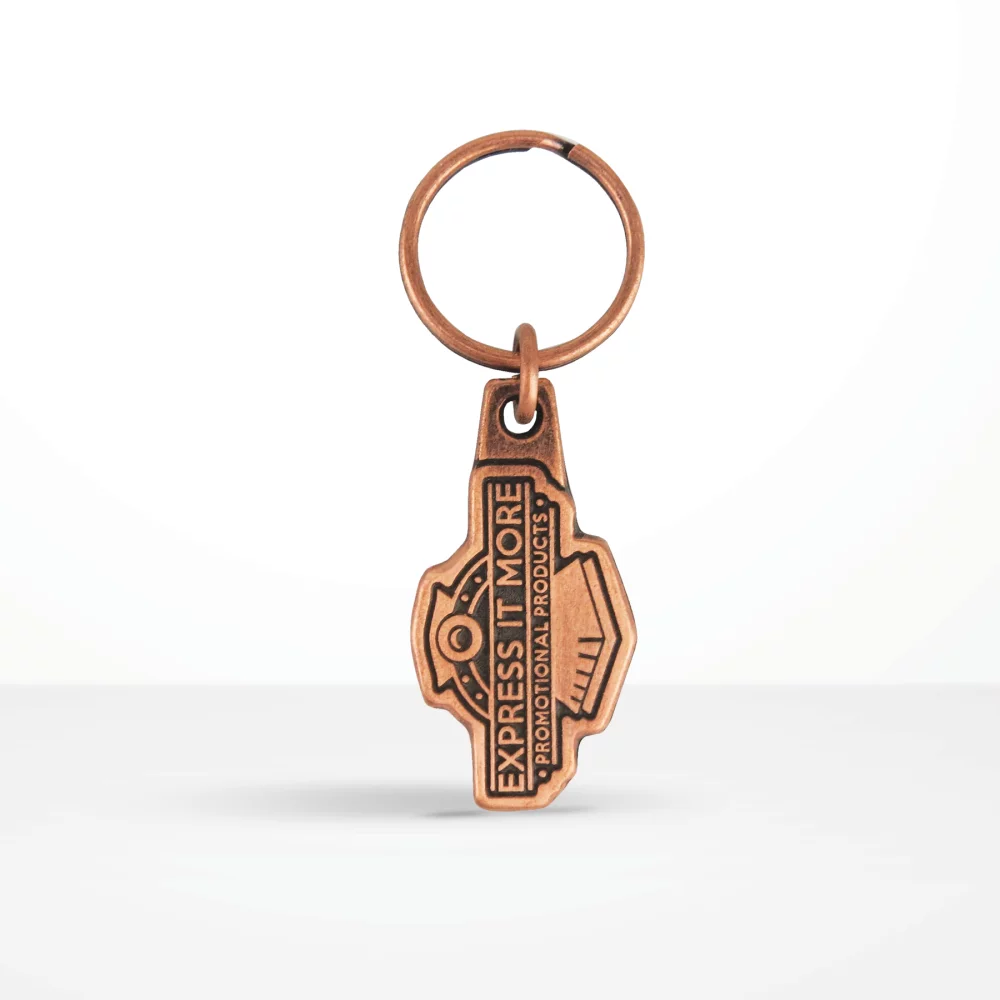 Porte-clés en métal fait main de forme personnalisée