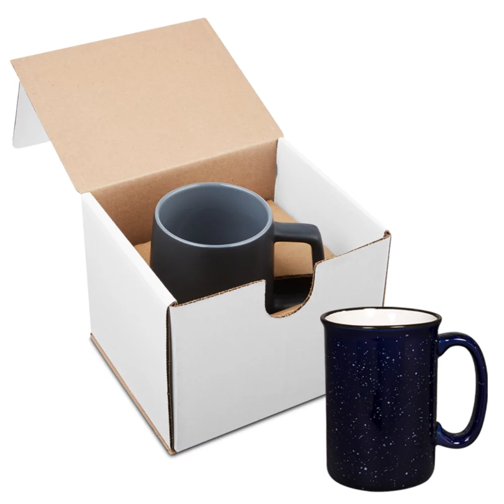 Mug de camping haut de 13 oz. dans un emballage individuel