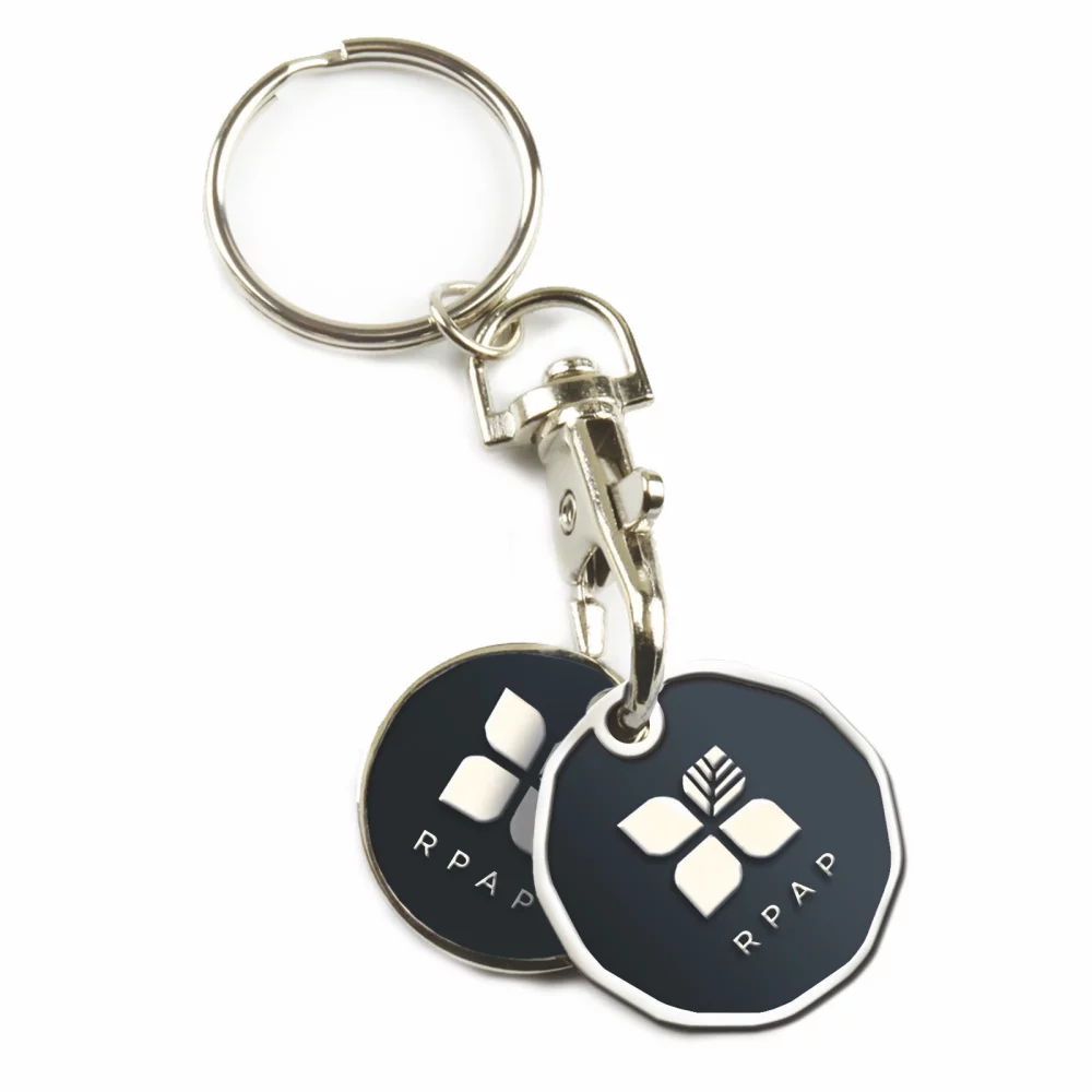 Jeton de chariot d'achat (1 pièce de 25 cents et 1 pièce de 1 dollar)