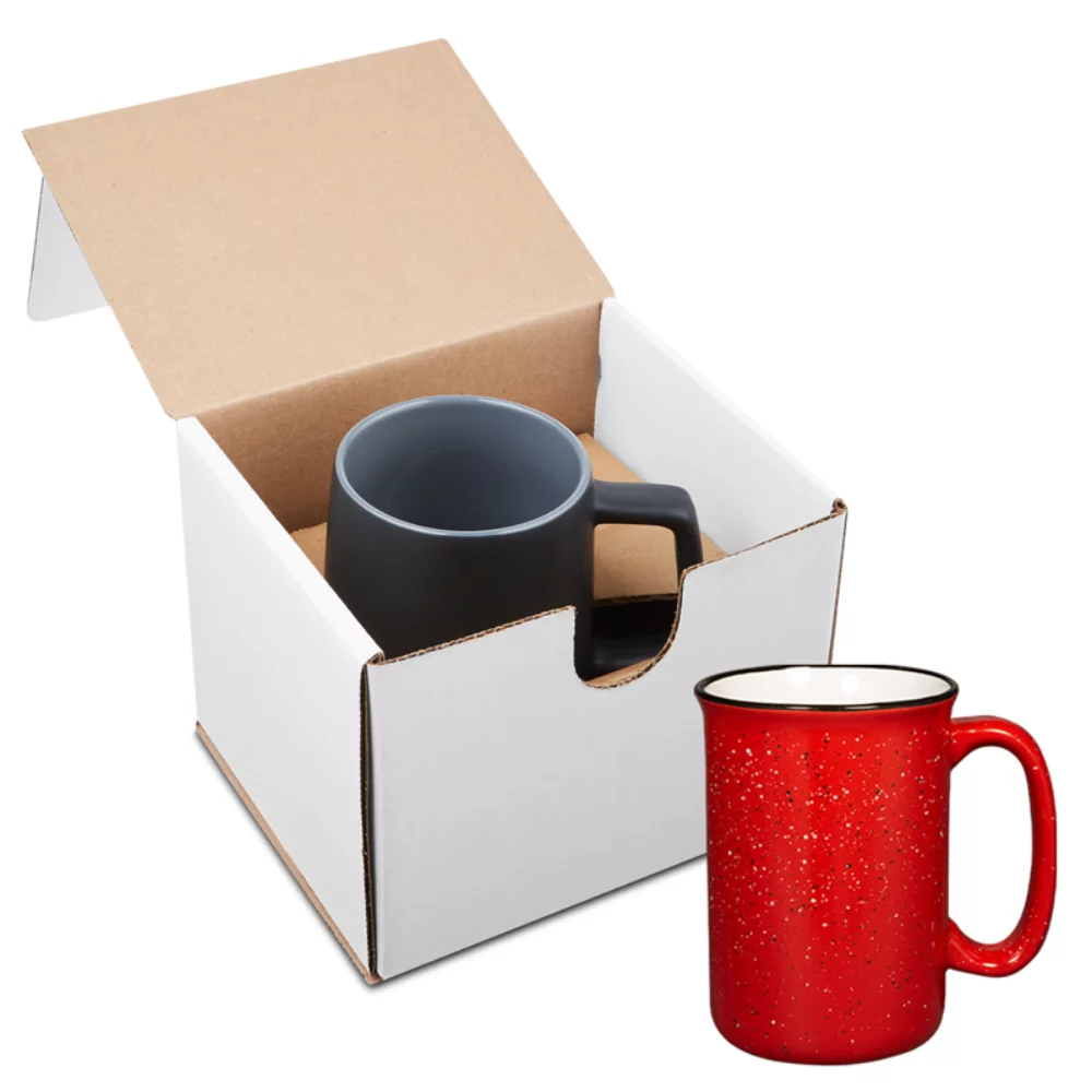 Mug de camping haut de 13 oz. dans un emballage individuel