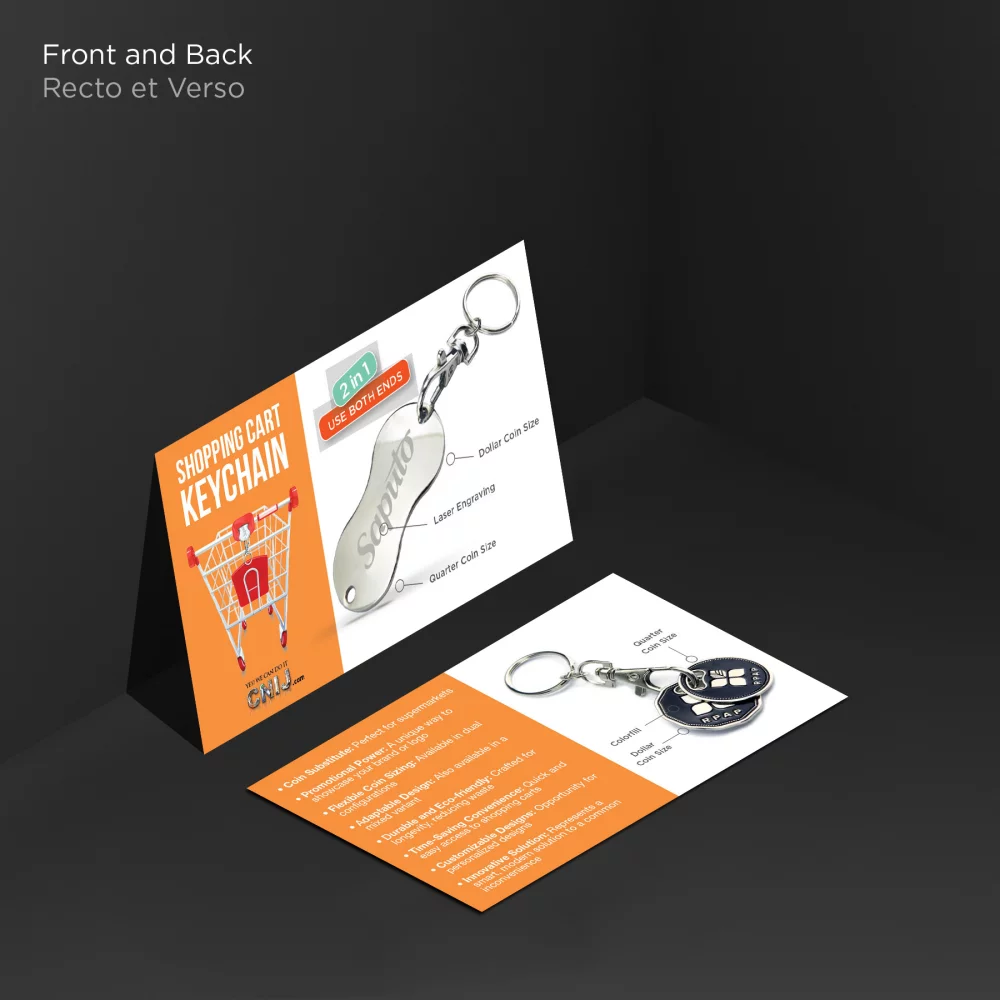 Jeton de chariot d'achat (2 pièces de la taille d'un dollar)